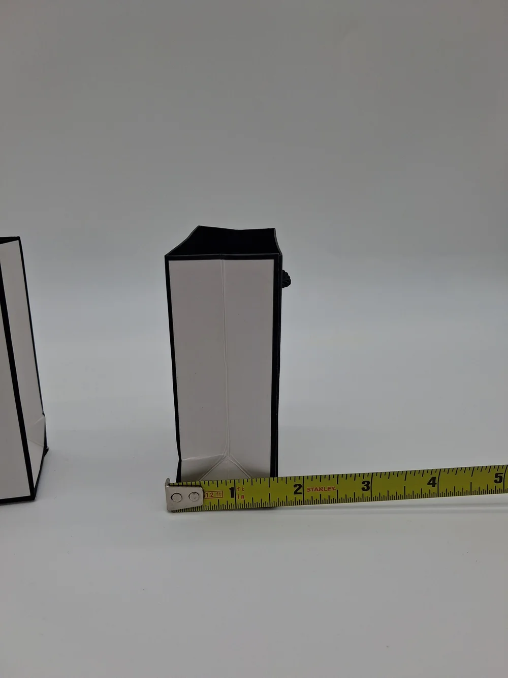 CHANEL Mini Shopping Gift Bags Pair White Black Boutique Packaging Set of 2